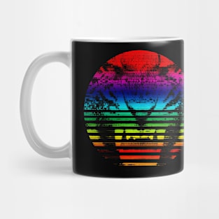 Rainbow Retro Sun Mug